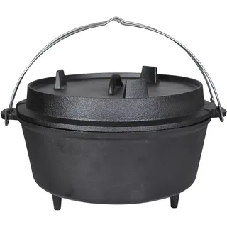 Esschert Design Dutch Oven 12 Zoll 6,5 l Gusseisen schwarz