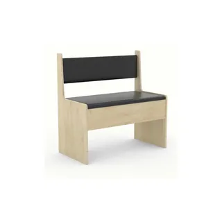 VCM Sitzbank Bank mit Aufbewahrung Eiche dekor, anthrazit.