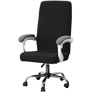 FAELNK Bürostuhl bezug Bürostuhlabdeckung Gaming Stuhl Abnehmbare Sessel Überzug Elastische Waschbar Stuhlhussen Bezug für Bürostuhl Computer Stuhl Drehstuhl