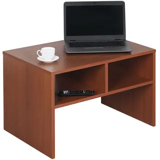 RICOO Couchtisch mit Stauraum 65 x 45 x 45 cm, Couchtisch Holz, Wohnzimmertisch für Couch Eiche Rustikal – WM097-ER, Tisch Wohnzimmer Tisch, Sofatisch, Coffee Table, Couchtisch klein, Couch Tisch