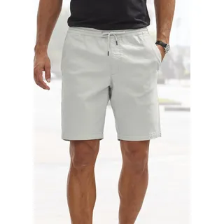 Shorts JOHN DEVIN "Bermuda", Herren, Gr. L (52/54), N-Gr, grau (hellgrau), Web, Obermaterial: 97% Baumwolle, 3% Elasthan, unifarben, regular fit kurz, Hosen Shorts, kurze Hose aus elastischer Baumwoll-Qualität, Topseller
