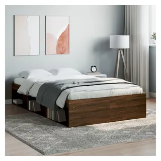 vidaXL Bettgestell Braun Eichen-Optik 120x190 cm