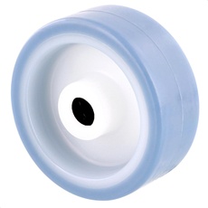 WAGNER Lenkrolle/Bockrolle/Möbelrolle Soft Ersatzrad - Durchmesser Ø 80 mm, blau/weiß, Tragkraft 50 kg - 04968001