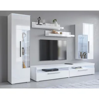OTTO home Wohnwand weiß/weiß hochglanz), (883446)