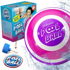 Active Life Ultimate Pool Ball, Pink/Lila 15cm Ball (4.5 lbs gefüllt), Mädchen & Strumpffüller für Jungen, bestes Tauchspielzeug für Kinder im Alter von 8-12 Jahren