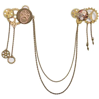 BLESSUME Unisex Steampunk Brosche, Anstecknadel