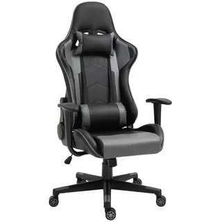 Vinsetto Ergonomischer Bürostuhl Kunstleder Schwarz