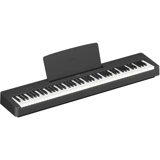 Yamaha P-145 Digital Piano, Schwarz – Leichtes und tragbares Digital Piano mit der Graded-Hammer-Compact Tastatur mit 88 gewichteten Tasten und 10 Instrumentenklängen