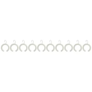 EMCO 358713900 Duschvorhangringe System 2 10-er set, weiß