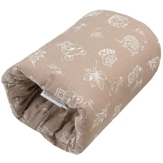 HOBEA-Germany Ministillkissen Arm-Stillkissen kleines Stillkissen für unterwegs Stillmuff Reisestillkissen in verschiedenen Designs (Waldbewohner Cappuccino)