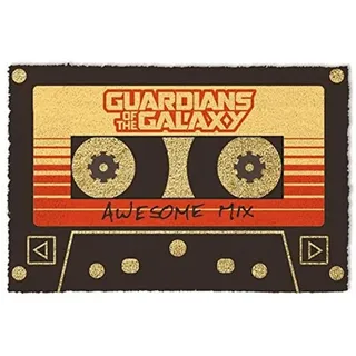 Marvel ́s Guardians Of The Galaxy Fußmatte (Awesome Mix Design) Kokosfaser Türmatte 40cm x 60cm - Offizielles Lizenzprodukt