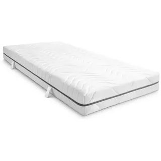 sleezzz 7 Zonen Viskoelastik-Matratze Sleezzz Smart 90 x 190 cm, Höhe 18 cm, Härtegrad H3 mit Air Memoryschaum