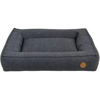 JACK AND VANILLA, Hampton, Orthopädisches Boxbett, Dunkelgrau, Größe L, 100 x 70 cm