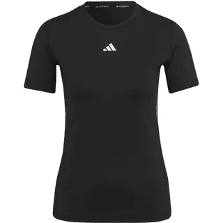 Adidas Damen Train T Shirt, Schwarz / Weiß, L