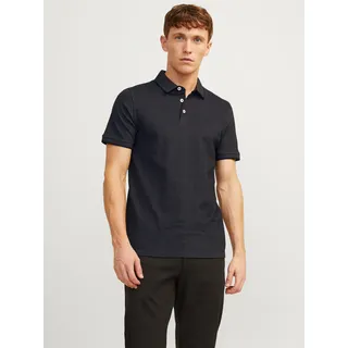 Jack & Jones Poloshirt »JJEPAULOS Poloshirt mit klassischem Kragen und figurbetonter Form« Logostickerei, modisch, schmal, Baumwolle, Polokragen, grau