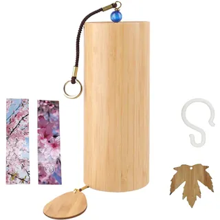 Japanische Bambus Windspiele für Draußen Hängend,Natürliches Bambus-Windspiel,Zen Windspiel Garten, Koshi Klangspiel Für Klangheilende Meditation Und Beruhigende Emotionen,Yoga, Meditation, Garten usw
