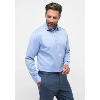 Eterna Langarmhemd »MODERN FIT« NON IRON (bügelfrei), blau