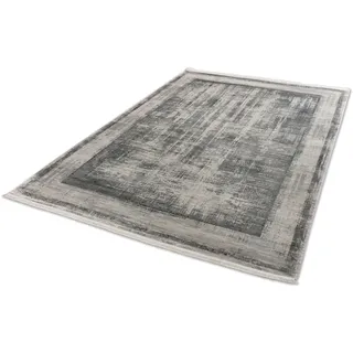 Astra »Gravina 223« rechteckig 8 mm Höhe eleganter seidiger Flor, Viskoseteppich, Hoch-Tief-Struktur,