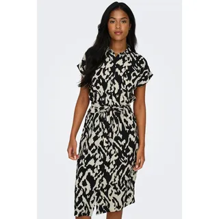 ONLY Hemdblusenkleid »ONLHANNOVER S/S SHIRT DRESS NOOS WVN« Brusttaschen Sommerkleid, beige