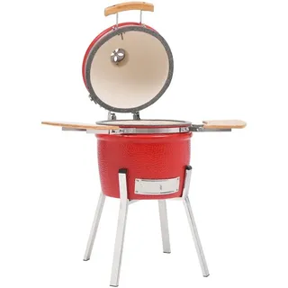 vidaXL  Kamado Grill & Smoker Keramik Ø 33 cm rot 316096