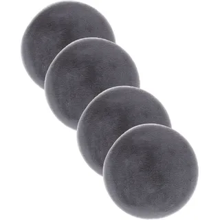 Astra »Elda« rund 13 mm Höhe runde Dekofelle im 4 er Set, kuschelweich, Wohnzimmer, Kinderzimmer,