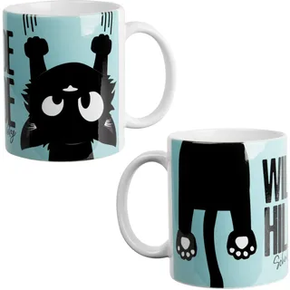 Ralf Schmitz Tasse - Wilde Hilde Schmitz' Katze Kaffeetasse Becher Kaffeebecher aus Keramik 320 ml