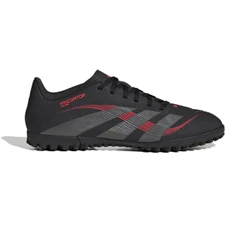adidas Unisex Predator Club Turf Football Boots, core Black/Grey Four/Lucid red, 40 2/3 EU