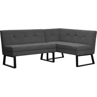 OTTO home Home affaire Eckbank »Geranie, Sitzbank, Essbank, pflegeleichter Strukturstoff« Eckbank inkl. Stauraum, Pulverbeschichtetes Metallgestell,