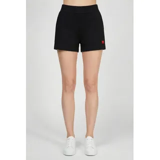 hugo underwear Shorts HUGO UNDERWEAR "Signature", Damen, Gr. XS, N-Gr, schwarz (schwarz 001), Sweatware, Obermaterial: 48% Baumwolle, 48% Modal, 4% Elasthan, Basic, regular fit kurz, Hosen Shorts, basic, regular fit