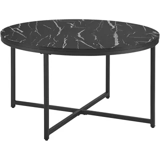 [en.casa] Couchtisch Uppvidinge 45x80cm Marmor / Schwarz