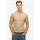 Embroidered Kurzarm-t-shirt Tan Brown fleck marl 2XL