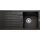 FAVUM 45 S schwarz Einbauspüle Handbetätigung 860 x 435 mm