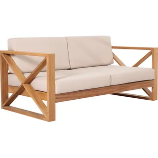 Outdoor Sofa Molveno 2-Sitzer Teak Massivholz von Teako Design