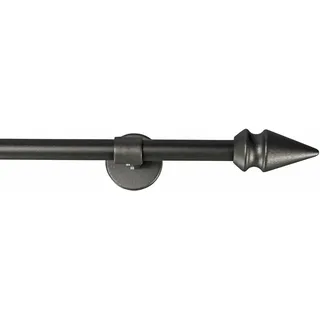 GARESA Vorhangstange SPYRNA 1-läufig Ø 16 mm 140 cm Grau