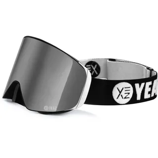 YEAZ "Magnet-Ski-Snowboardbrille silber verspiegelt/silber APEX",