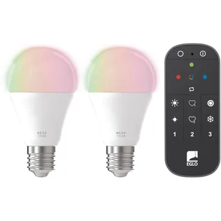 EGLO LED-Leuchtmittel 2er Set 9 W E27 warmweiß-kaltweiß RGB