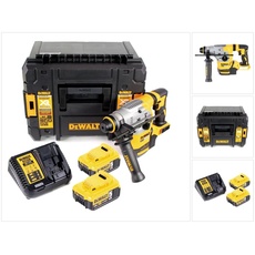 DeWalt, Bohrmaschine + Akkuschrauber, DCH 283 P2 Akku Kombihammer 18V 2,8J SDS plus Brushless+ 2x Akku 5,0Ah + Ladegerät + TSTAK (Akkubetrieb)