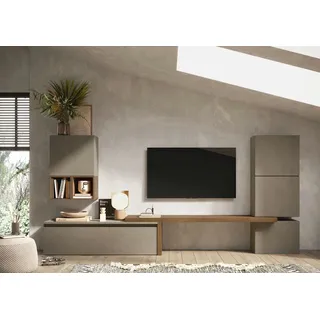 Home Affaire Wohnwand »Infinity, 7tlg. Breite 290 cm, Höhe variabel, Schrankwand, Anbauwand« 7 Stk. tlg., braun