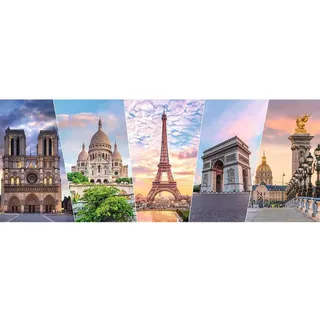 Nathan - Puzzle 1000 Teile – Die Sehenswürdigkeiten von Paris – Erwachsene und Kinder ab 14 Jahren – Hochwertiges Puzzle – perfekte Integration – Urban Collection – 12000890