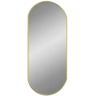 vidaXL Wandspiegel Golden 70x30 cm Oval