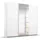 Schwebetürenschrank OTELI 203 x 201 x 68 cm Weiß