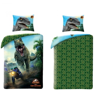 Halantex Jurassic World Bettwäsche , 140x200cm + 70x90cm, 100% Baumwolle