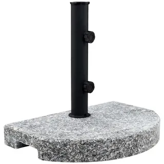 Butlers Schirmständer Rock , Grau , Stein , 40x28 cm , Sonnenschutz, Sonnenschirmständer
