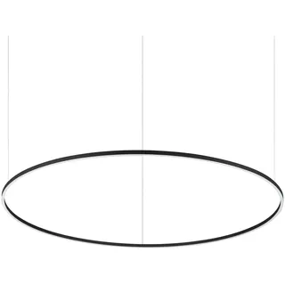 Ideal Lux Moderne Hängeampel 1-flg. 150 cm rund/Schwarz