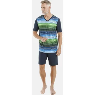 Jan Vanderstorm Schlafanzug »Kurzer Schlafanzug AUDUN«, blau