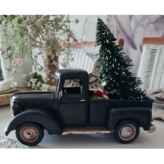 Weihnachtsdeko Pickup Truck Deko Auto Tannenbaum Weihnachten Shabby Vintage