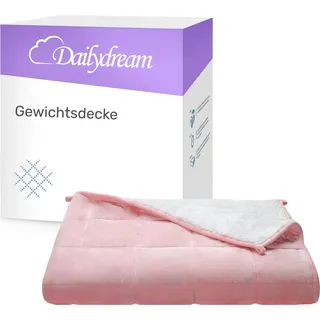DAILYDREAM Gewichtsdecke 135x200cm, 4,5 kg, Fleece, Rosa