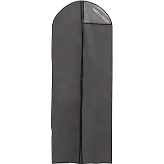 Testrut axentia Kleiderhülle, grau/schwarz, ca. 60 x 150 x 0,2 cm