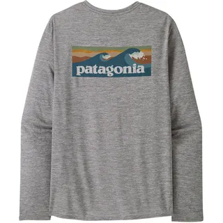 Patagonia Herren Cap Cool Daily Graphic Longsleeve Boardshort Logo Abalone Blue: XL