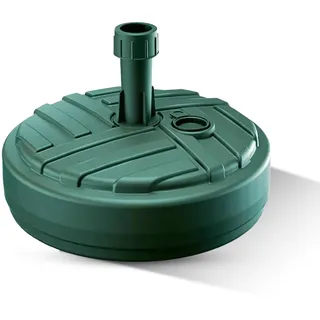 GARDENIX Sonnenschirmständer Rund Grün aus Kunststoff befüllbar mit Sand, Wasser, Kies zu Garten, Strand, Terrasse -Sonnenschirm Schirmhalter Schirmständer Schirmständer Ständer Sonnenschirmfuß